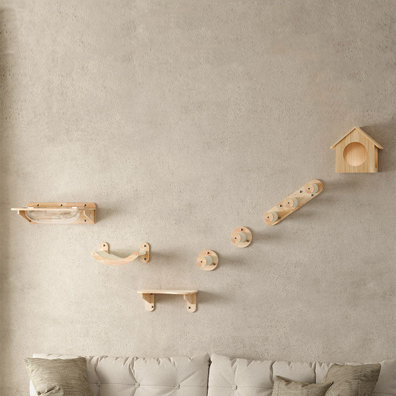 Sky Loft Wall-Mounted Cat Wall Shelves 