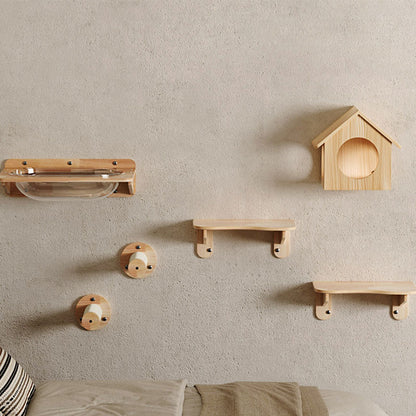 Sky Loft Wall-Mounted Cat Wall Shelves 