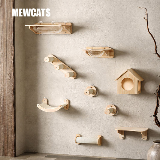 Sky Loft Wall-Mounted Cat Wall Shelves 