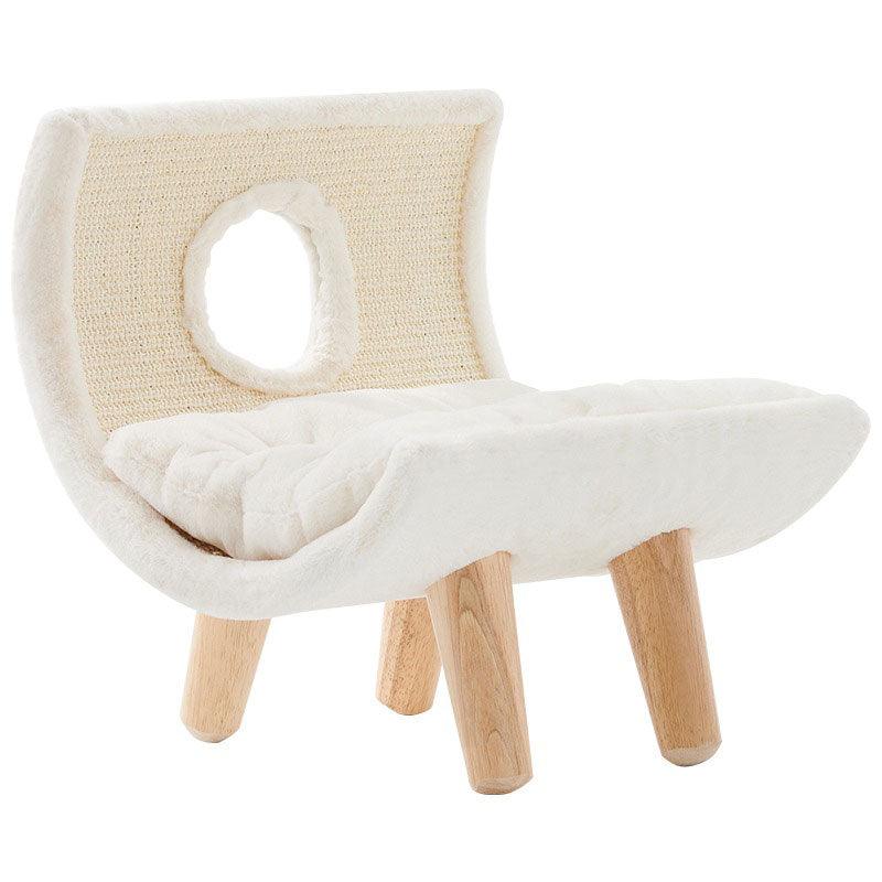Soft Wooden Cat Scratching Bed with Cushion