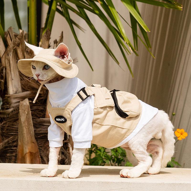 Sphynx Cat Vest 3 Color Devon Hairless Cat Clothes