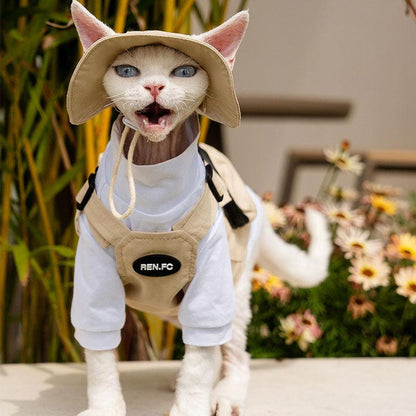 Sphynx Cat Vest 3 Color Devon Hairless Cat Clothes