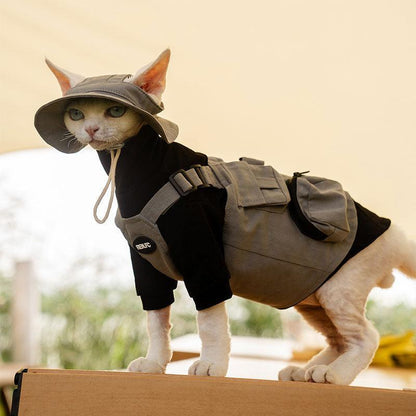 Sphynx Cat Vest 3 Color Devon Hairless Cat Clothes