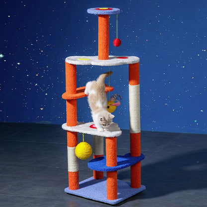 Starry Sky Cat Climbing Frame Tower Cat Tree