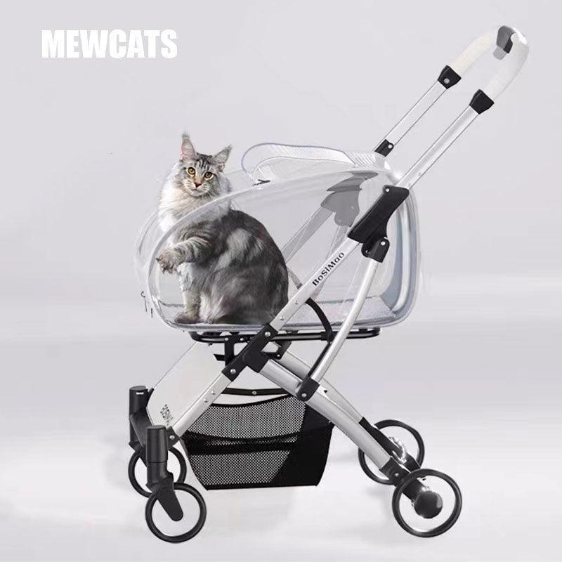 Stylish Detachable Cat Stroller 3 Color Pet Carrier on Wheels