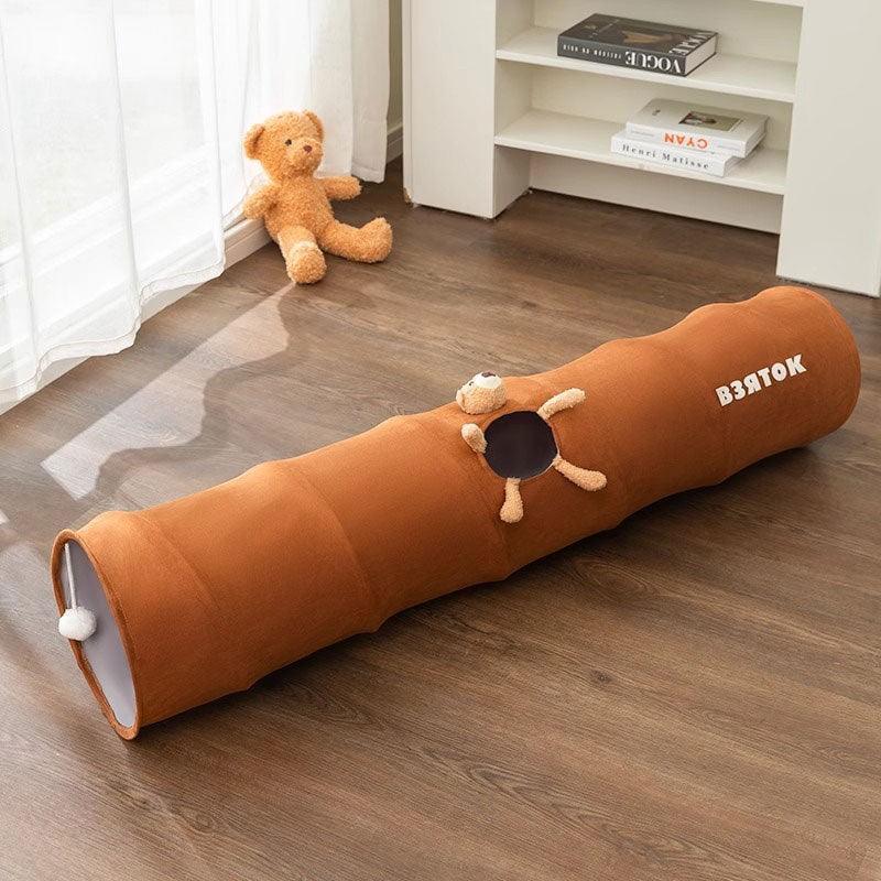 Suede Cat Tunnel Maze Bed