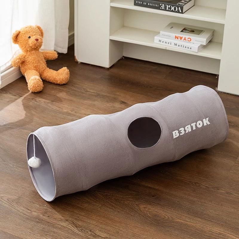 Suede Cat Tunnel Maze Bed