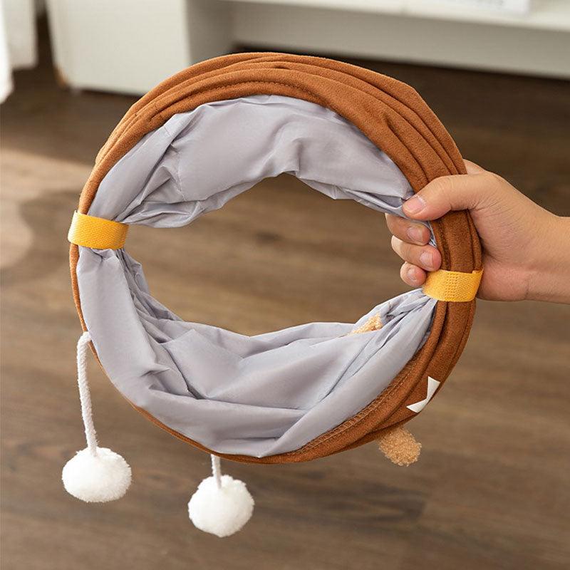 Suede Cat Tunnel Maze Bed