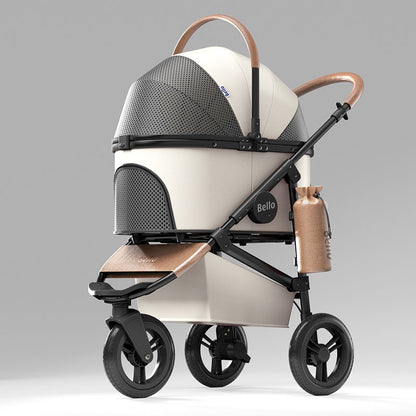 Three-wheeled Cat Carrier Stroller