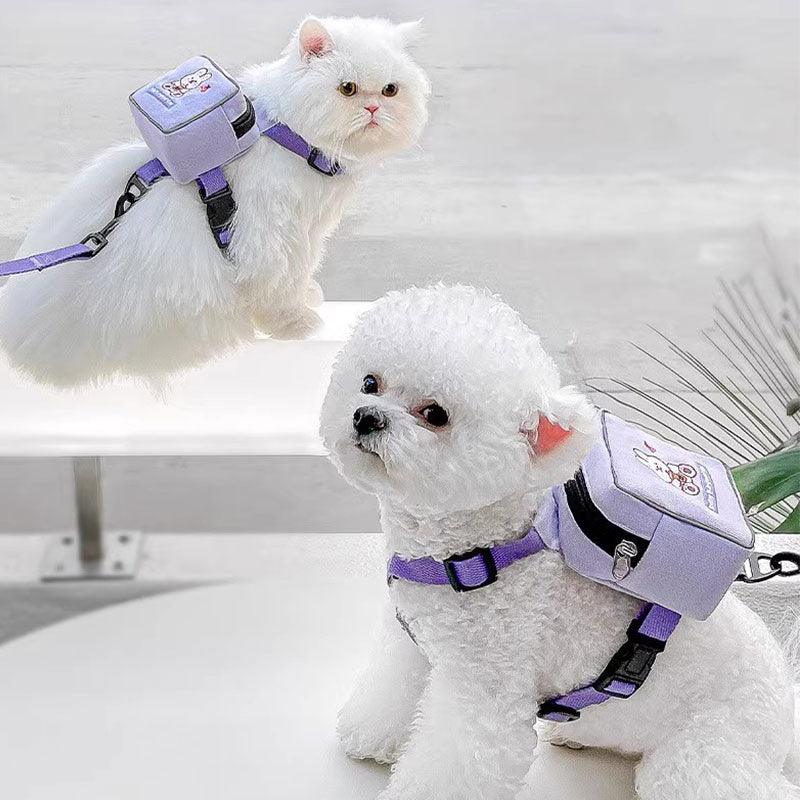 Travel Bag Cat Leash Set Harness Cat Lead