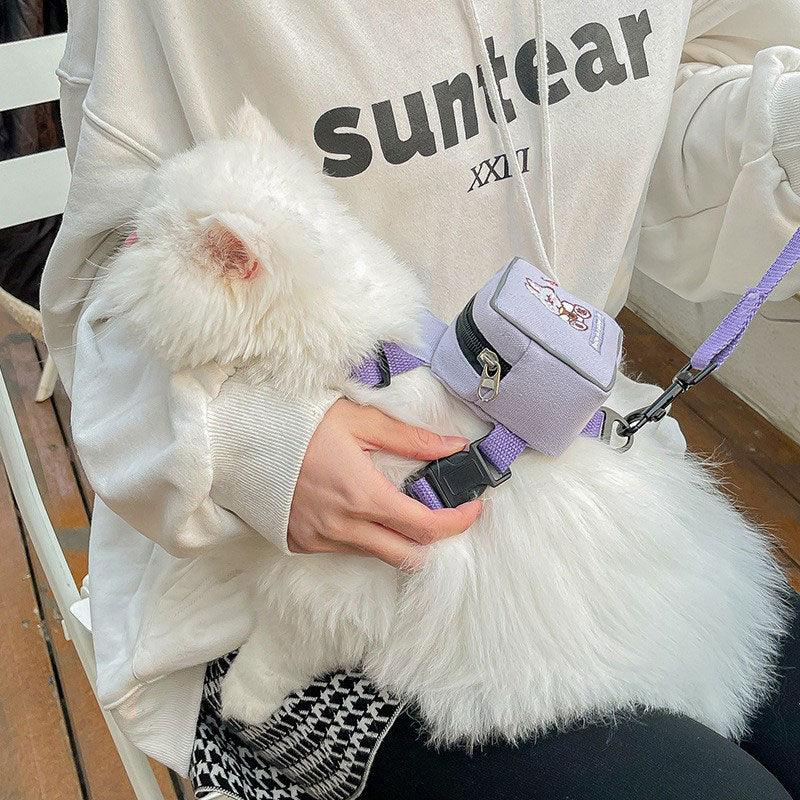 Travel Bag Cat Leash Set Harness Cat Lead