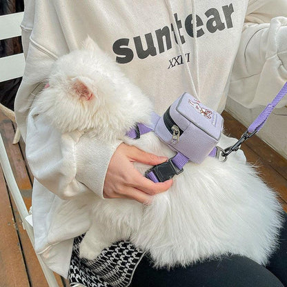 Travel Bag Cat Leash Set Harness Cat Lead