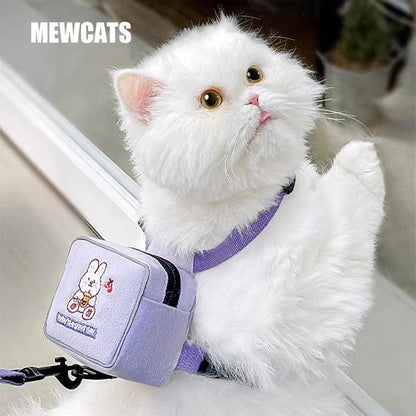 Travel Bag Cat Leash Set Harness Cat Lead
