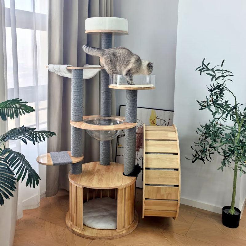 Treadmill Cat Climbing Tree Exercise Wheel