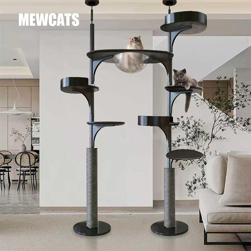 Twin Towers Floor to Ceiling Cat Climbing Tree