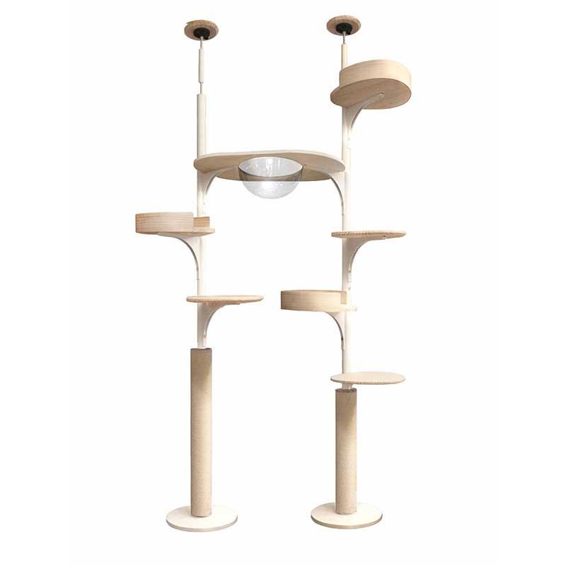 Twin Towers Floor to Ceiling Cat Climbing Tree