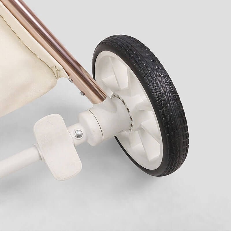 Twin Two-Seater Pet Stroller Cat Wheel Pram