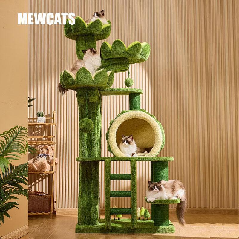 Verdant Wilderness Climbing Cat Tree Tower