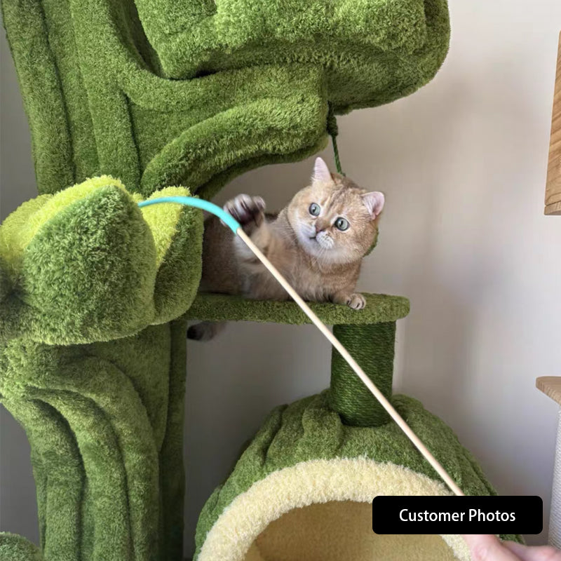 Verdant Wilderness Climbing Cat Tree Tower