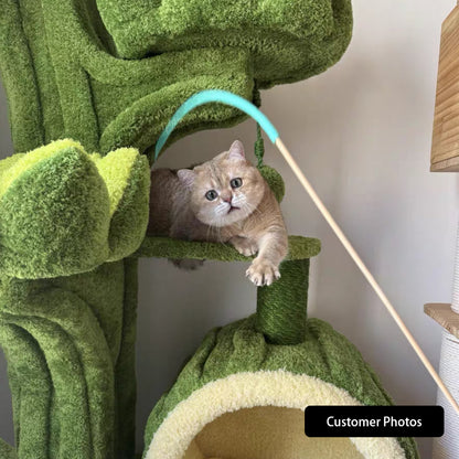 Verdant Wilderness Climbing Cat Tree Tower
