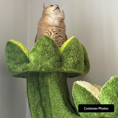 Verdant Wilderness Climbing Cat Tree Tower