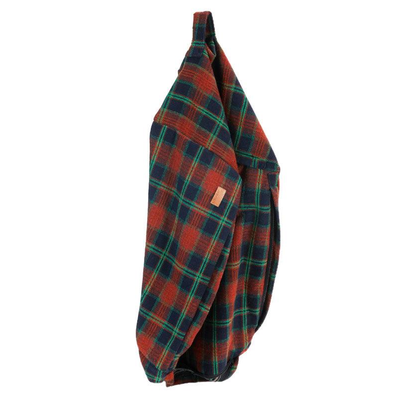 Vintage Plaid Cat Sofa Square Cat Bed