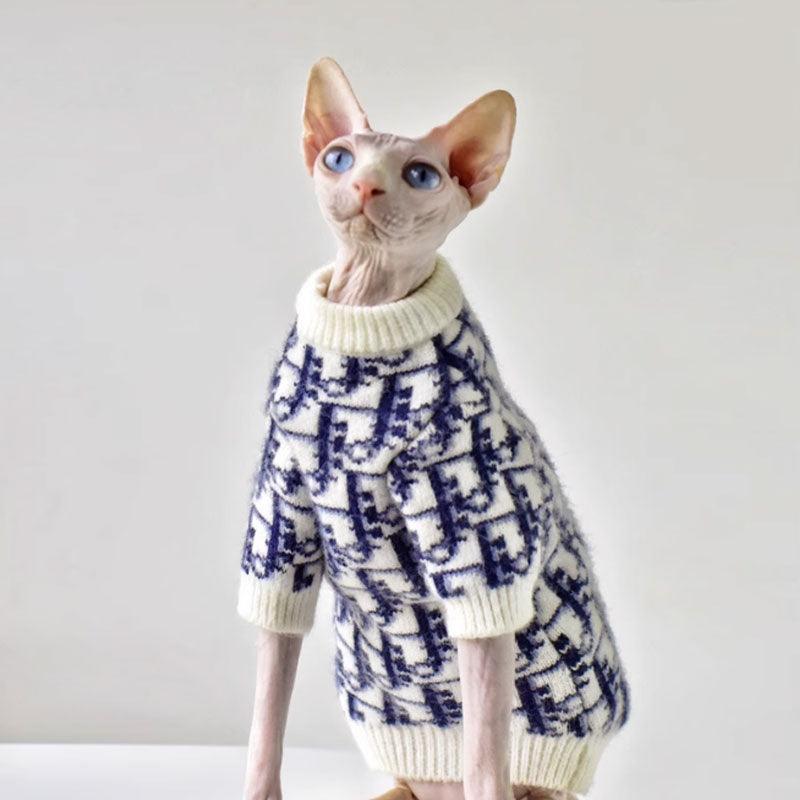 Warm Devon Sphynx Hairless Cat Clothes Pullover Sweater