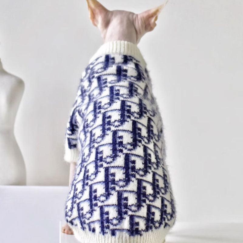 Warm Devon Sphynx Hairless Cat Clothes Pullover Sweater