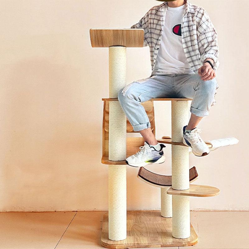 Wooden House Large Cat Climbing Tower