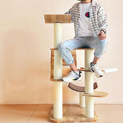 Wooden House Large Cat Climbing Tower