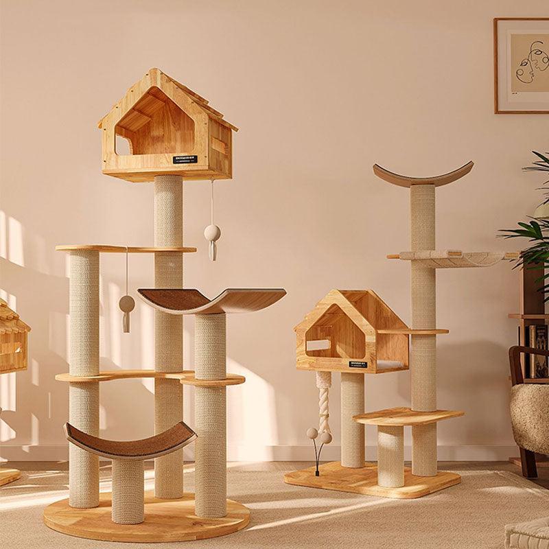 Wooden House Large Cat Climbing Tower