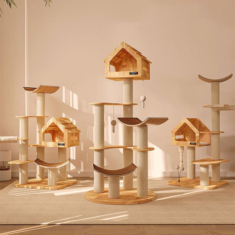 Wooden House Large Cat Climbing Tower
