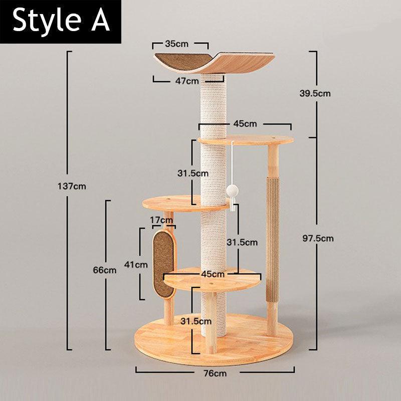 Wooden House Large Cat Climbing Tower