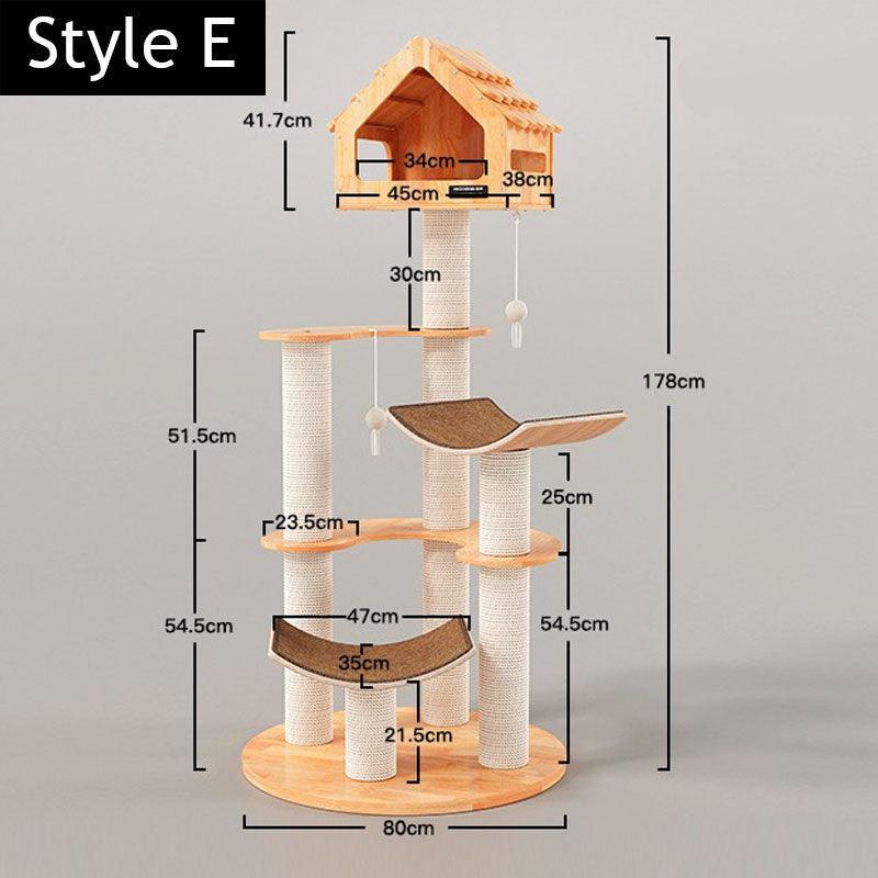 Wooden House Large Cat Climbing Tower