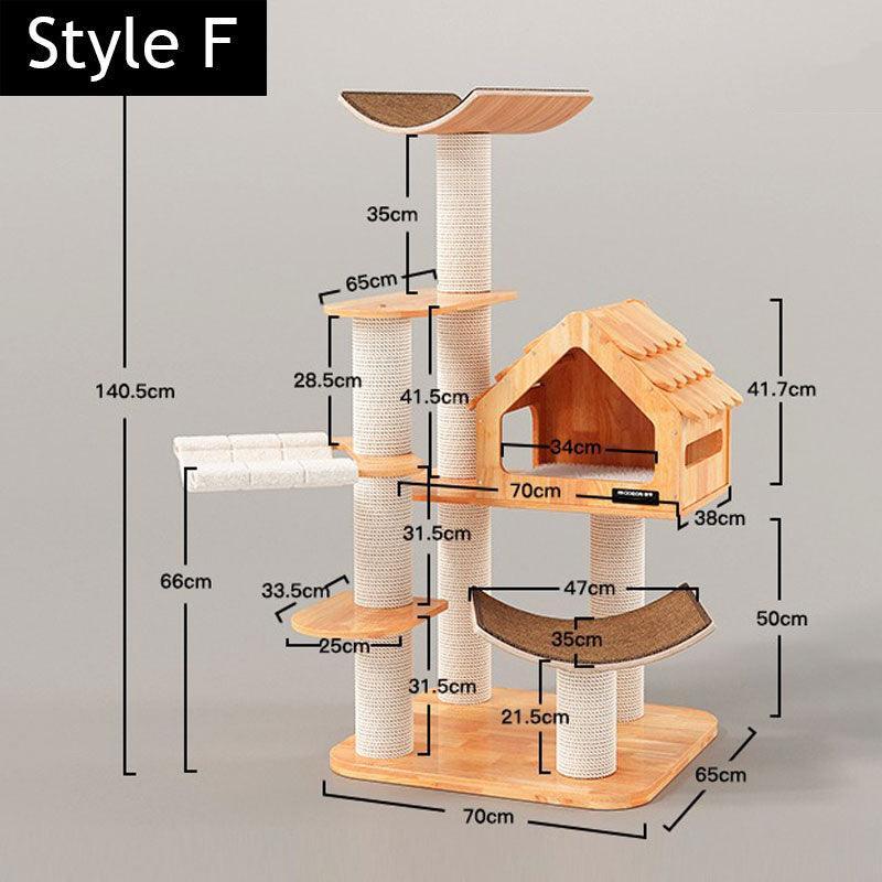 Wooden House Large Cat Climbing Tower