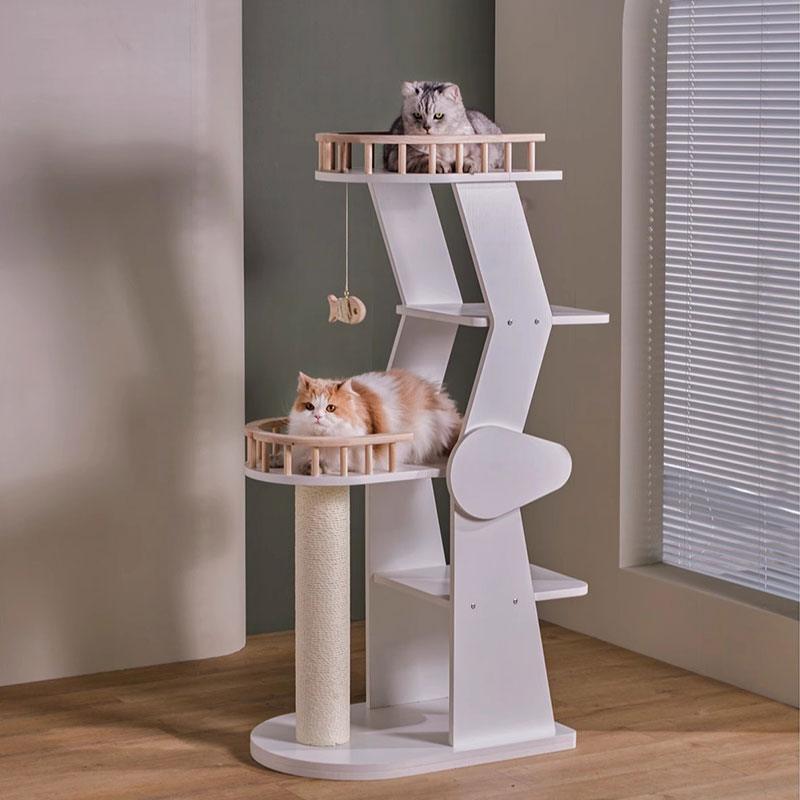 Wooden House Cat Climbing Frame Tower Tree