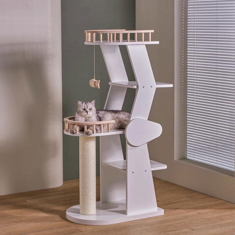 Wooden House Cat Climbing Frame Tower Tree