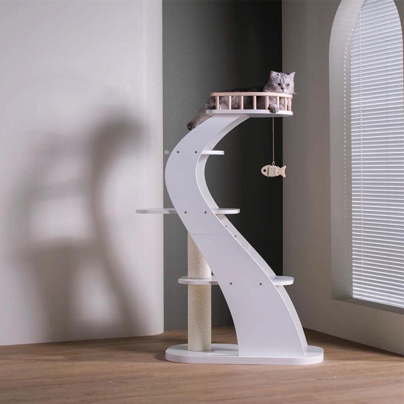 Wooden House Cat Climbing Frame Tower Tree