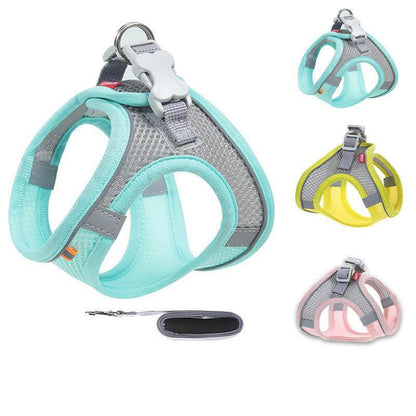 Adjustable Cat Leash Set Vest 3 Color Cats Harness Lead - MEWCATS