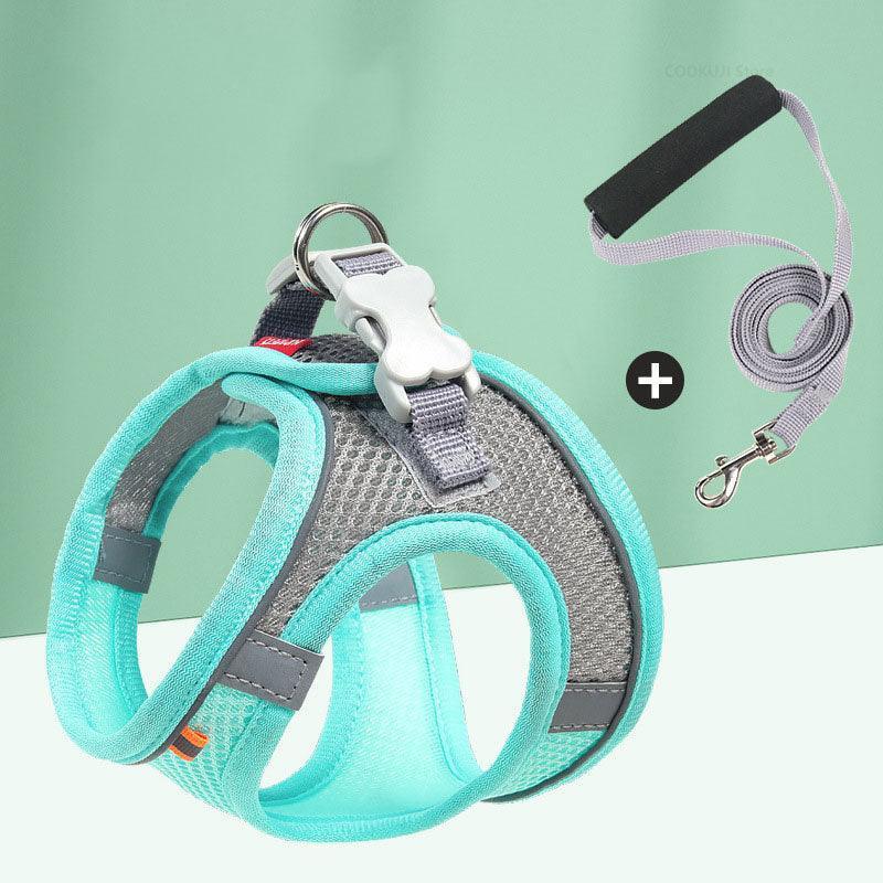 Adjustable Cat Leash Set Vest 3 Color Cats Harness Lead - MEWCATS