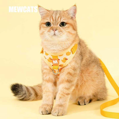 Animal Cat Lead Harness Large Leash Set Escape Proof