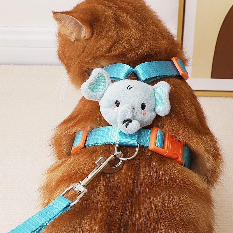 Travel Cat Lead Harness 2 Color Leash Set Escape Proof