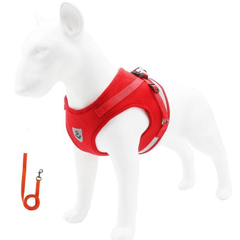 Basic Cat Harness Escape Proof Red Leash Set Cat Lead