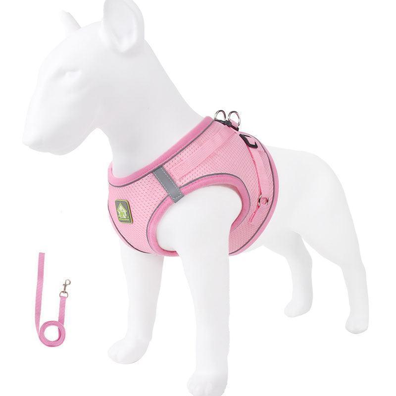 Basic Cat Harness Escape Proof Pink Leash Set Cat Lead