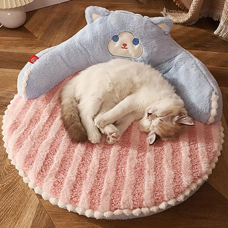 Cat Bed Mat Warm Pemovable Pad Pet Nest