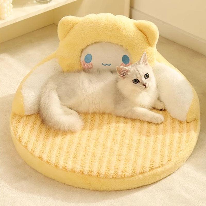Bear Cat Bed Mat Fluffy Pemovable Pet Pad