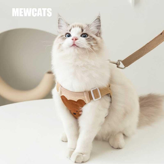 Bear Cat Leash 3 Color Pet Harness - MEWCATS