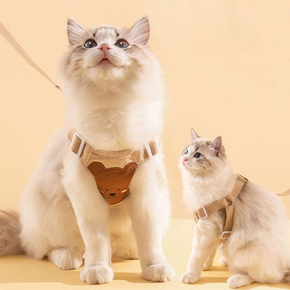 Bear Cat Leash 3 Color Pet Harness - MEWCATS