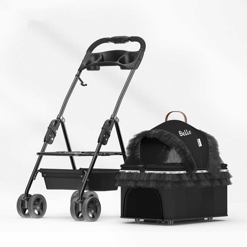 Detachable Cat Stroller 3 Style Carrier Handbag On Wheels