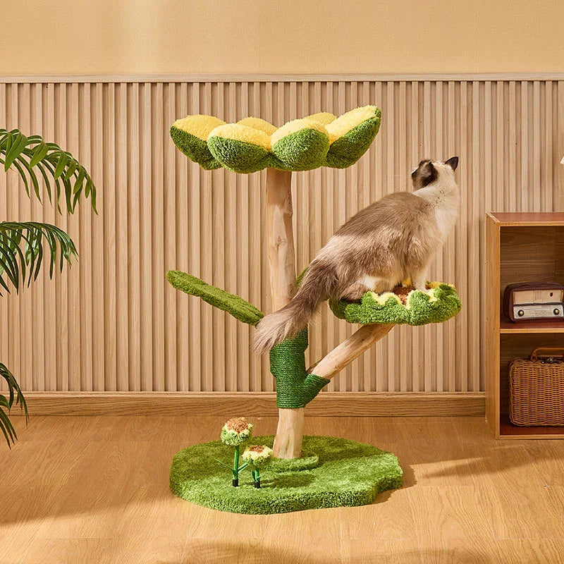 Blossom Sunflower Cat Tree Climbing Tower - MEWCATS